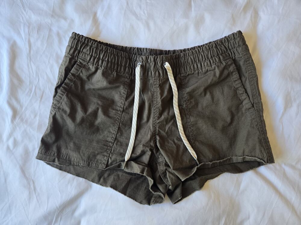 Vuori XS Vintage Ripstop Shorts Oregano Outdoor Organic Cotton Coastal Resort